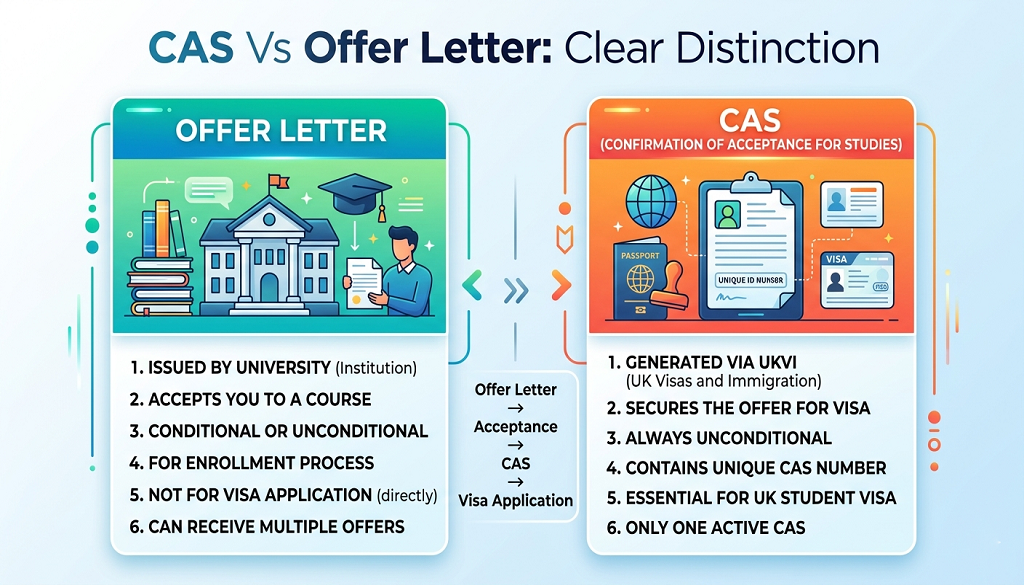 CAS Vs Offer Letter: Clear Distinction
