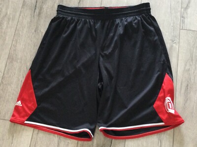 Adidas Running Shorts Men's Shorts Adidas Sport Shorts Herren Adidas Black Red Long Men's Athletic Shorts W/ “D” Size  Cond
