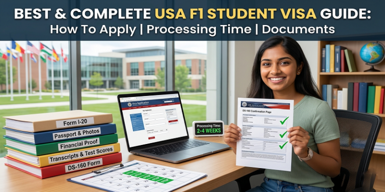 Best & Complete USA F1 Student Visa Guide: How To Apply | Processing ...