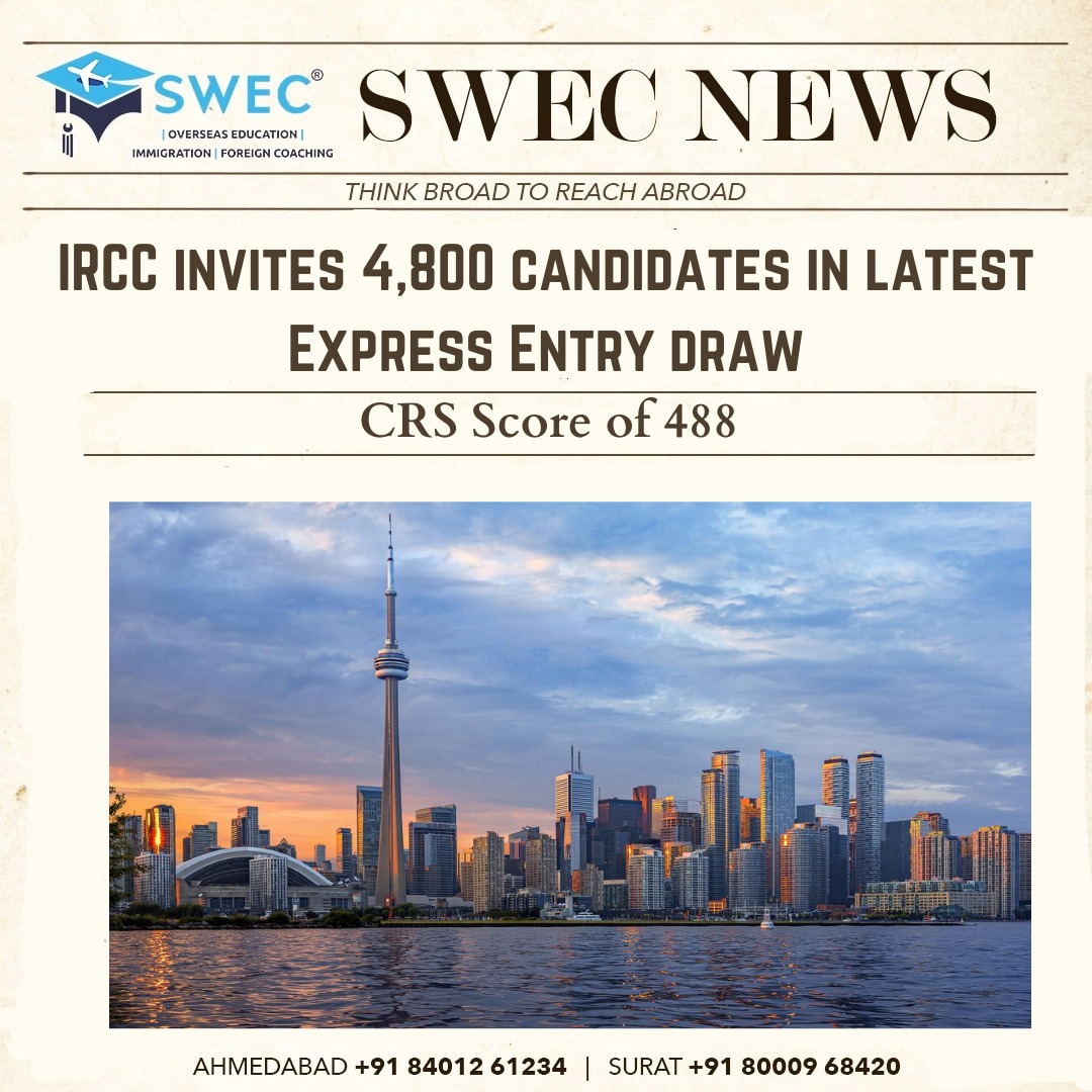 Latest CIC News IRCC invites 4,800 Application in recent Express Entry