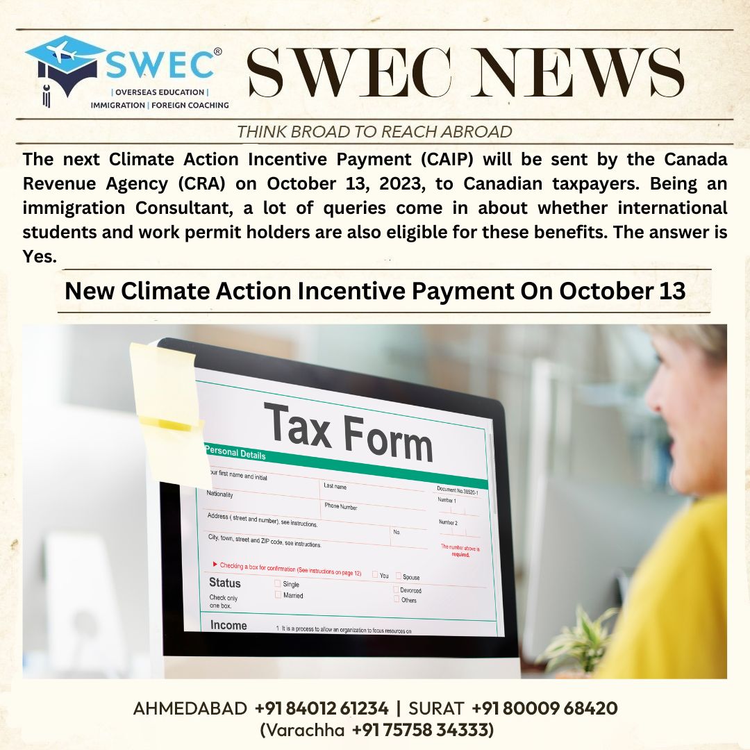 New Climate Action Incentive Payment On October 13 SWEC Education