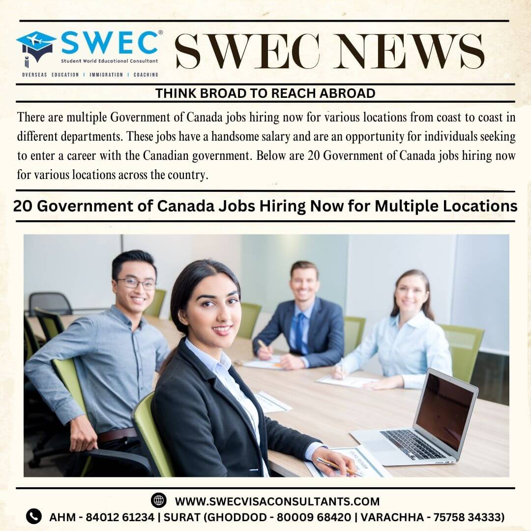 20 Government Of Canada Jobs Hiring Now For Multiple Locations - Swec 