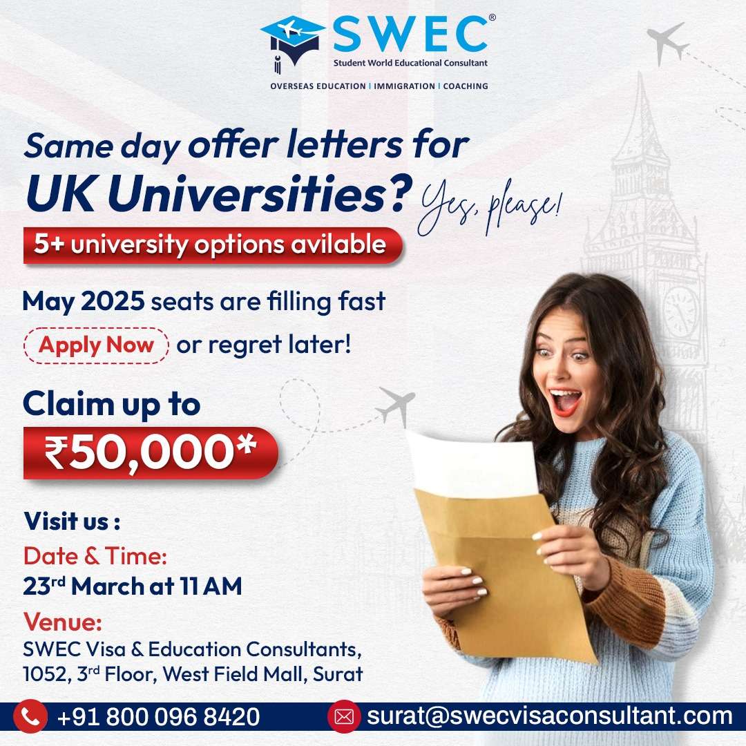 Get Same-Day Offer Letters for UK Universities