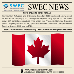 New Immigration Minister Oversees First ExpressEntry Draw In Canada