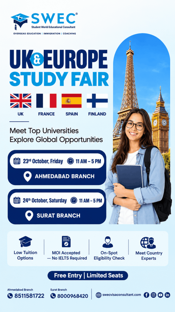 UK & Europe Study Fair Banner
