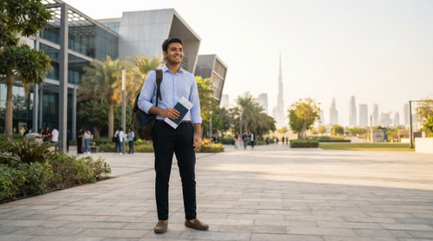 Dubai Student Visa Process for Indians: Study Without IELTS, Top Universities & Part-Time Work Rules 1 9-step Dubai student visa process for Indian students, from university admission to Emirates ID and enrollment